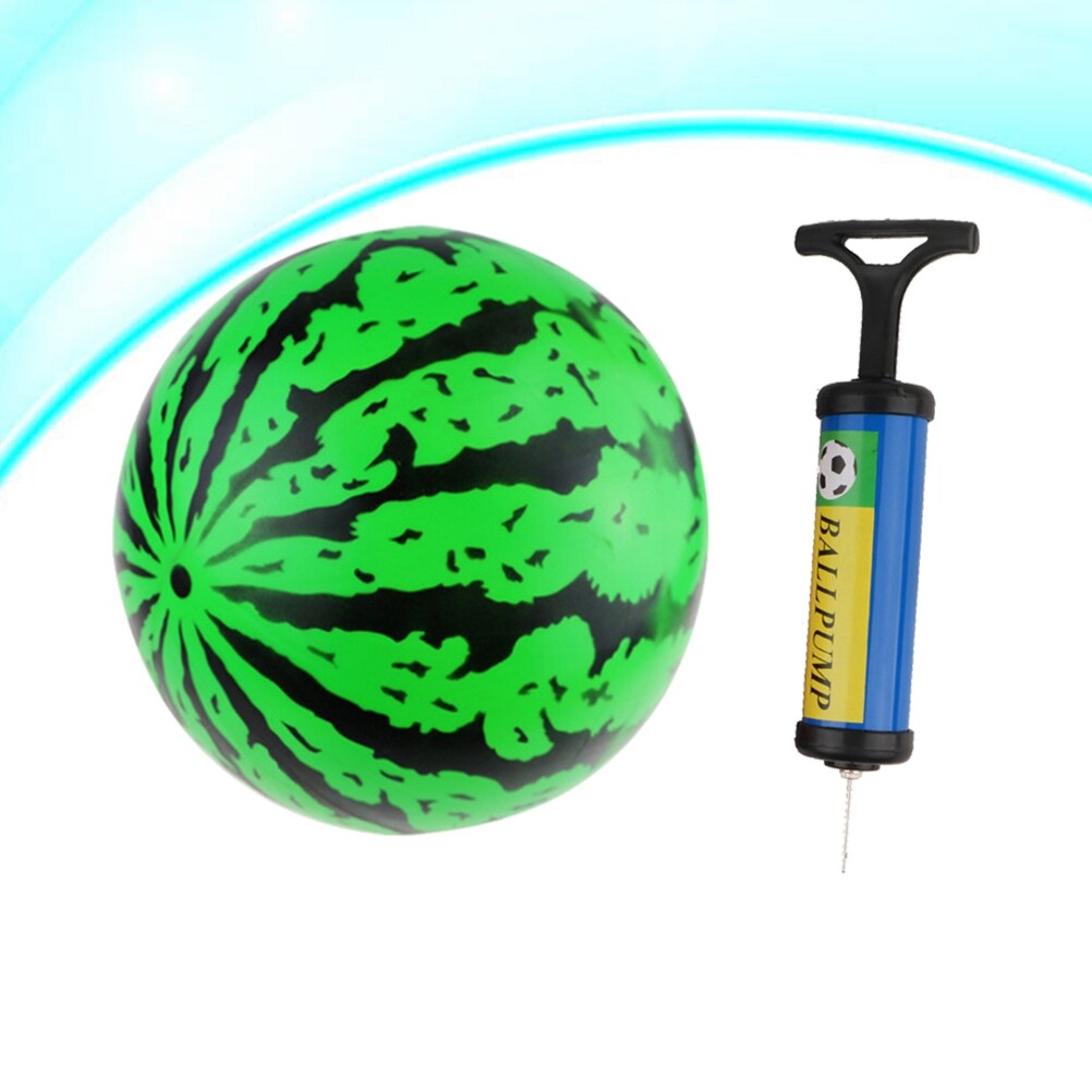 2Pcs 9 Inch Inflatable Bouncy Ball with Pump Kids Education Toys F2953