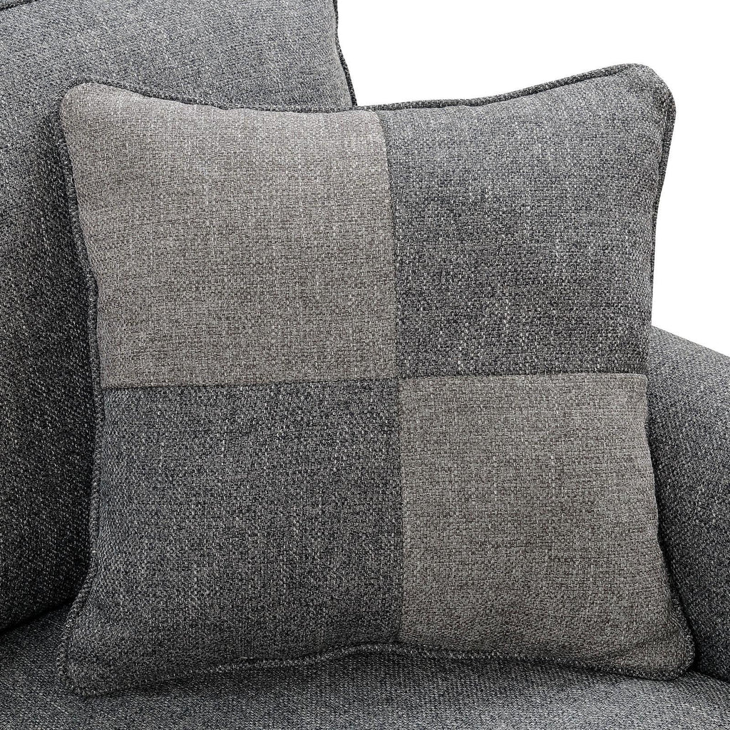 Dark Gray Linen-like Fabric Sofa and Loveseat A199832
