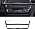 Carbon Fiber Center Console Trim Panel for BMW 3 4 Series GT F30 F32 F34 2013-2017 (Black Pack of 2) M38727