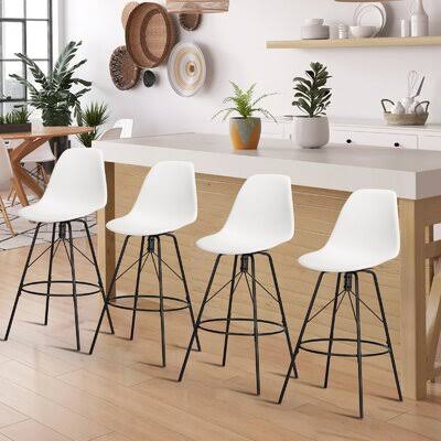 White Swivel Counter Stool K367469