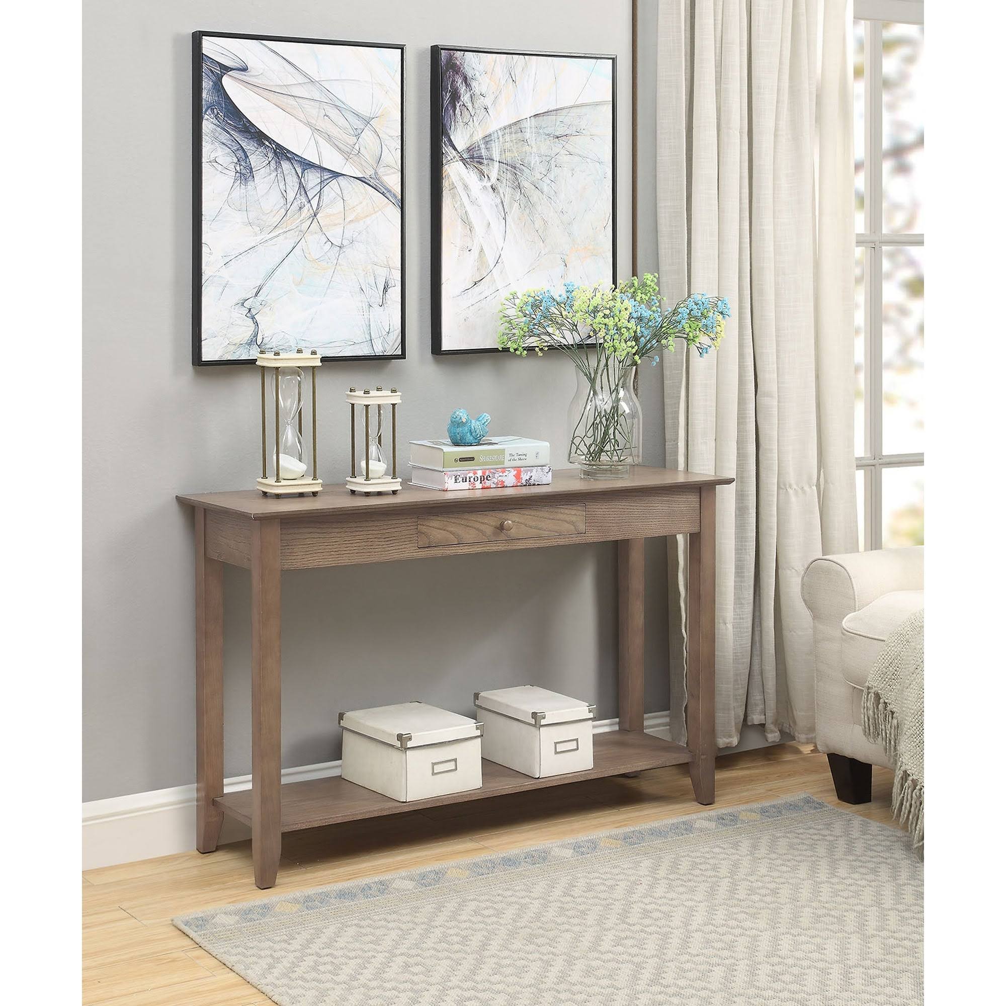 Cherry Single-Drawer Console Table M77211