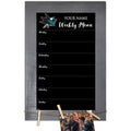 11x22 x 19x22 Personalized Team Weekly Chalkboard with Frame N15321