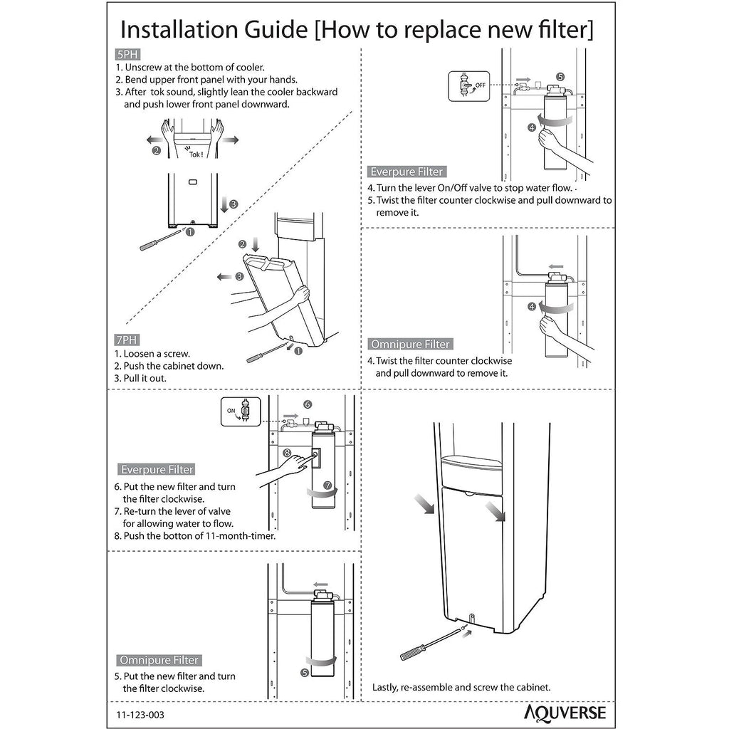 Bottleless Hot & Cold Water Dispenser with Install Kit C654956