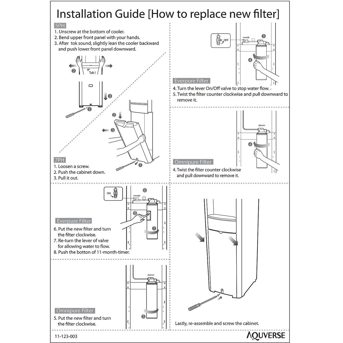 Bottleless Hot & Cold Water Dispenser with Install Kit C654956