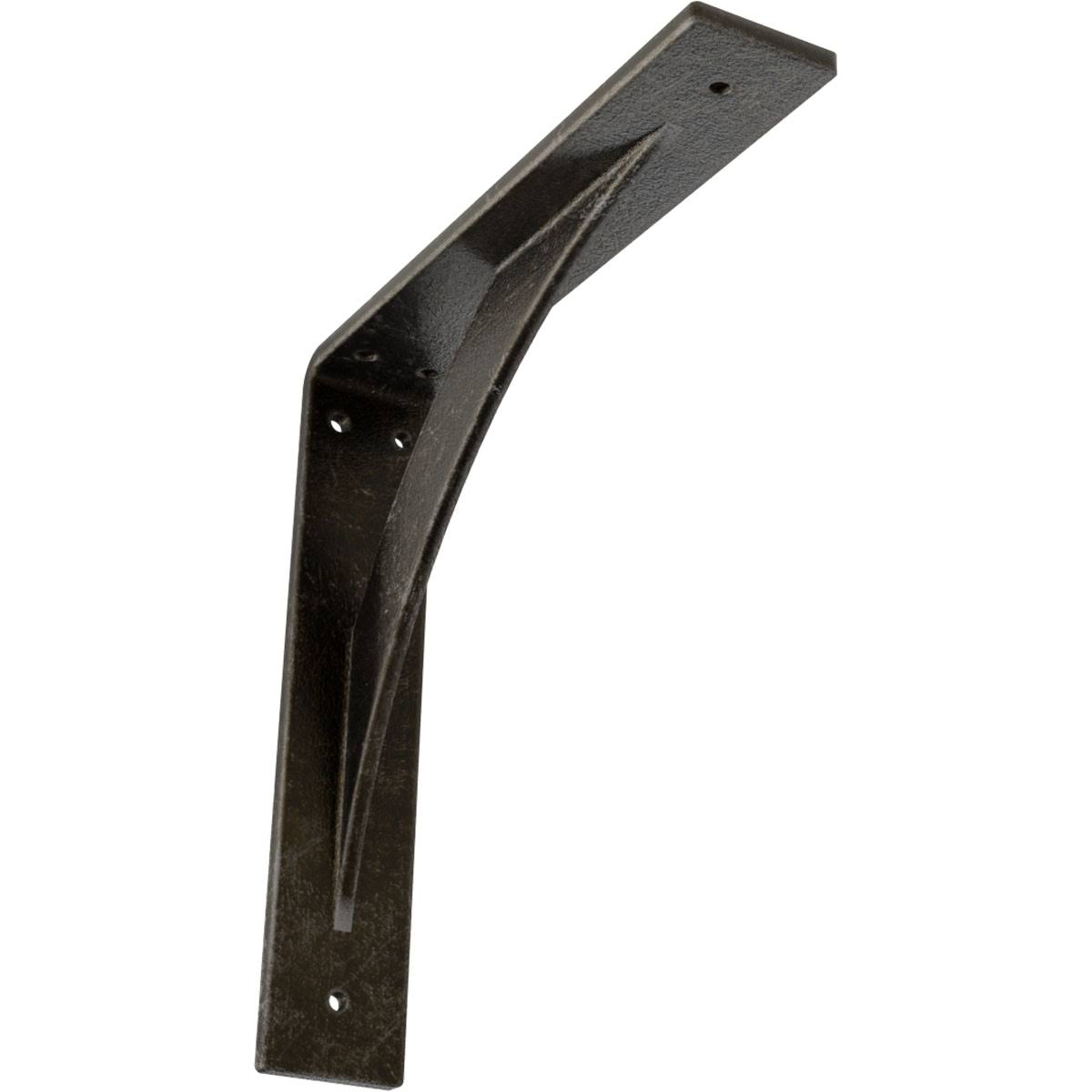 Antiqued Warm Silver Steel Bracket H386073