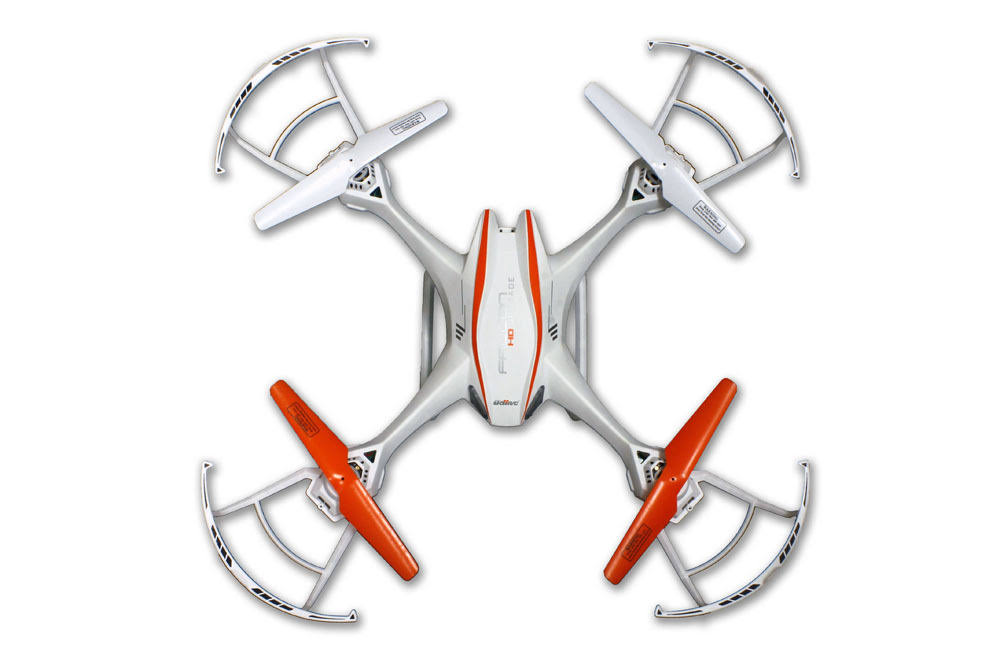 White 4-Channel 6 Axis UFO Drone RC Quadcopter with HD Camera J672440
