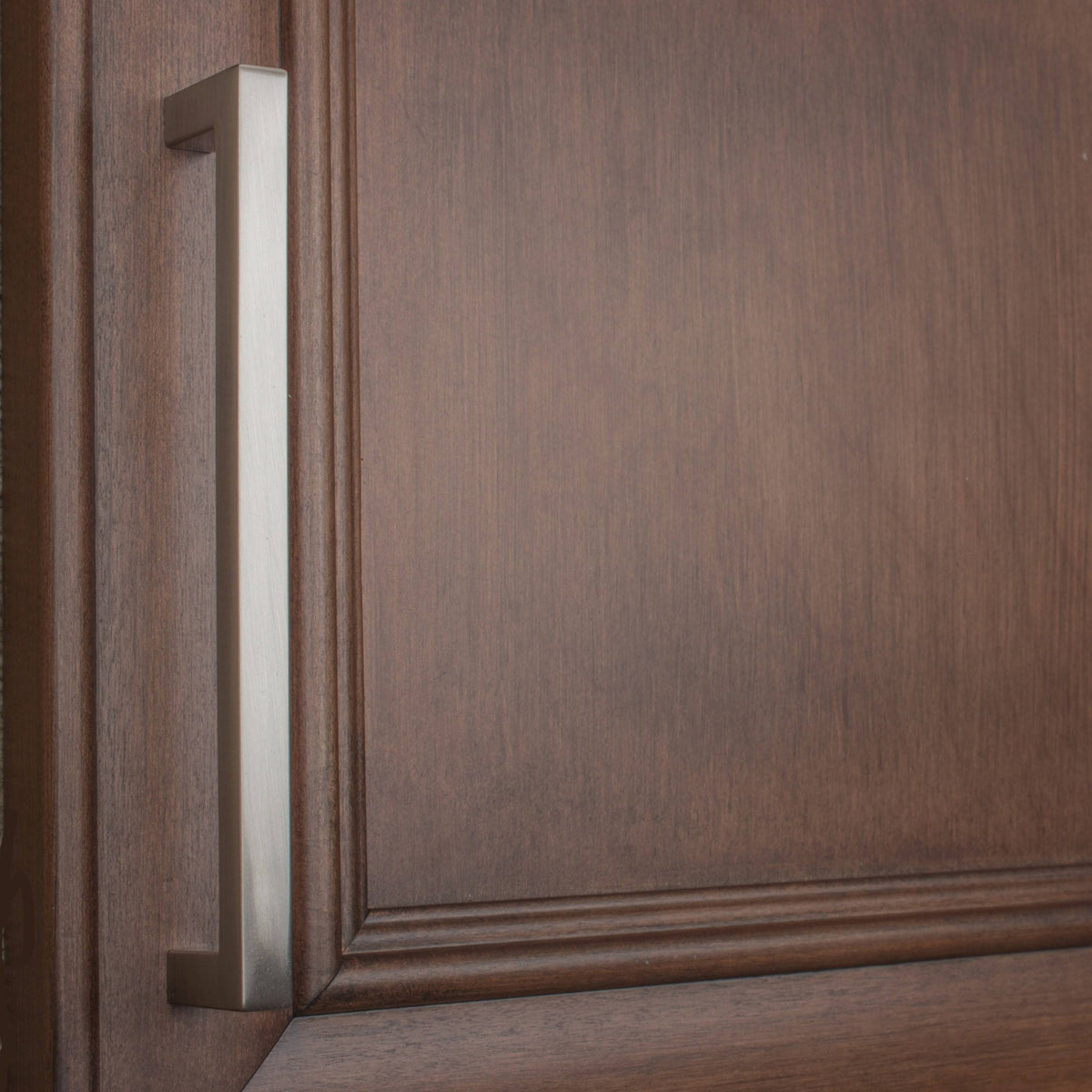 6.25-Inch Solid Square Cabinet Bar Pull Handle Satin Nickel - Pack of 25 A2221