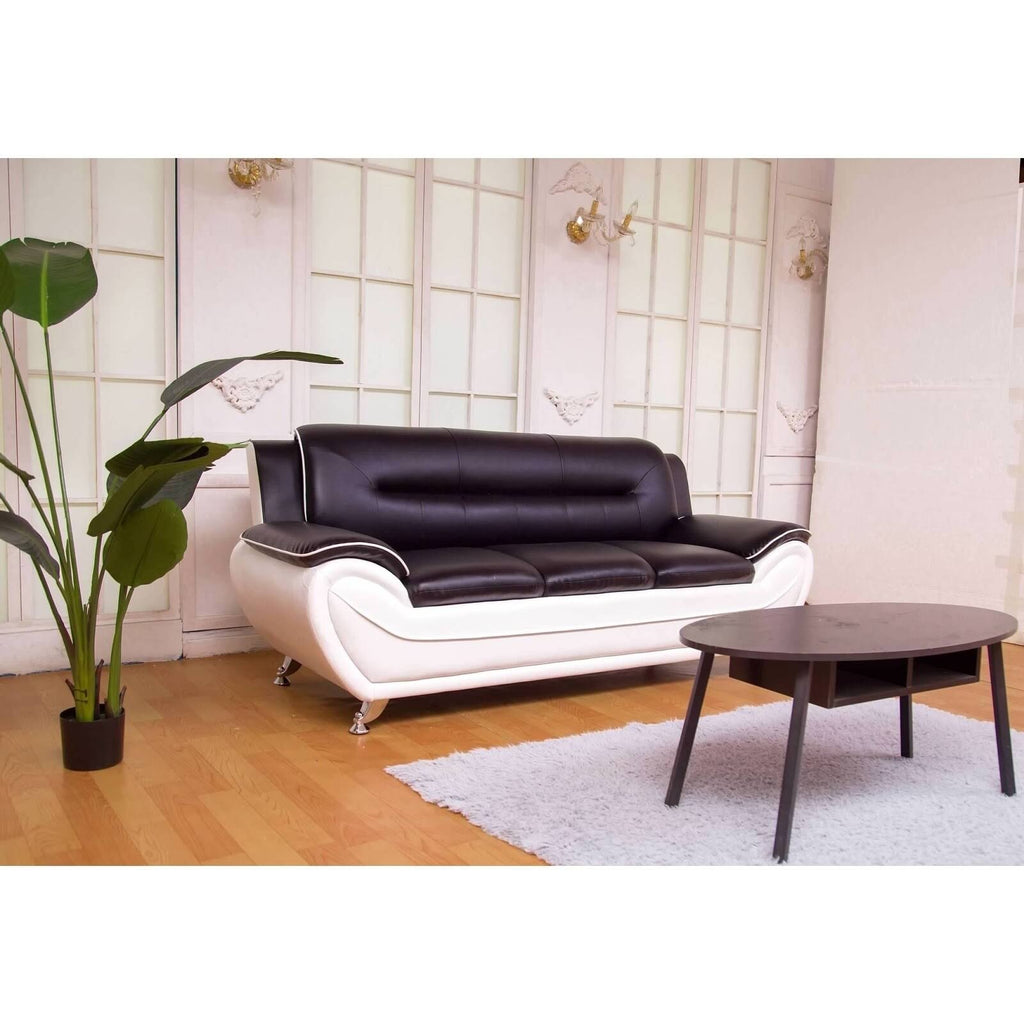 Red & Black Leatherette Sofa Set K69362