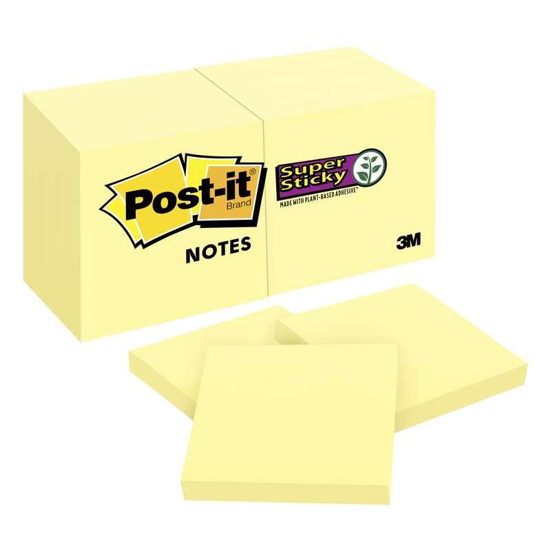 Super Sticky Notes 1 7/8 in x 1 7/8 in M911335