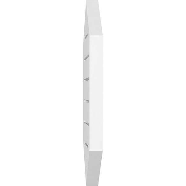 16x22W x 40x22H Vertical Peaked Surface Mount PVC Gable Vent K746