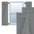 16 1/8x22W x 62x22H PVC Board-n-Batten Shutters I495
