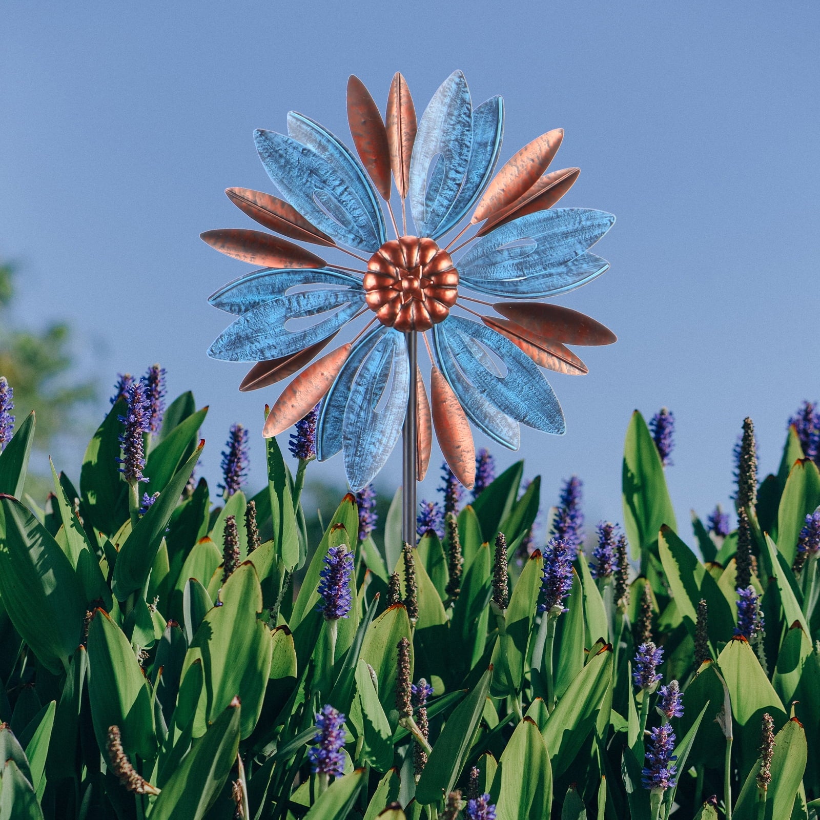Metal Wind Spinner for Patio Lawn Garden Yard Art Decor Q131
