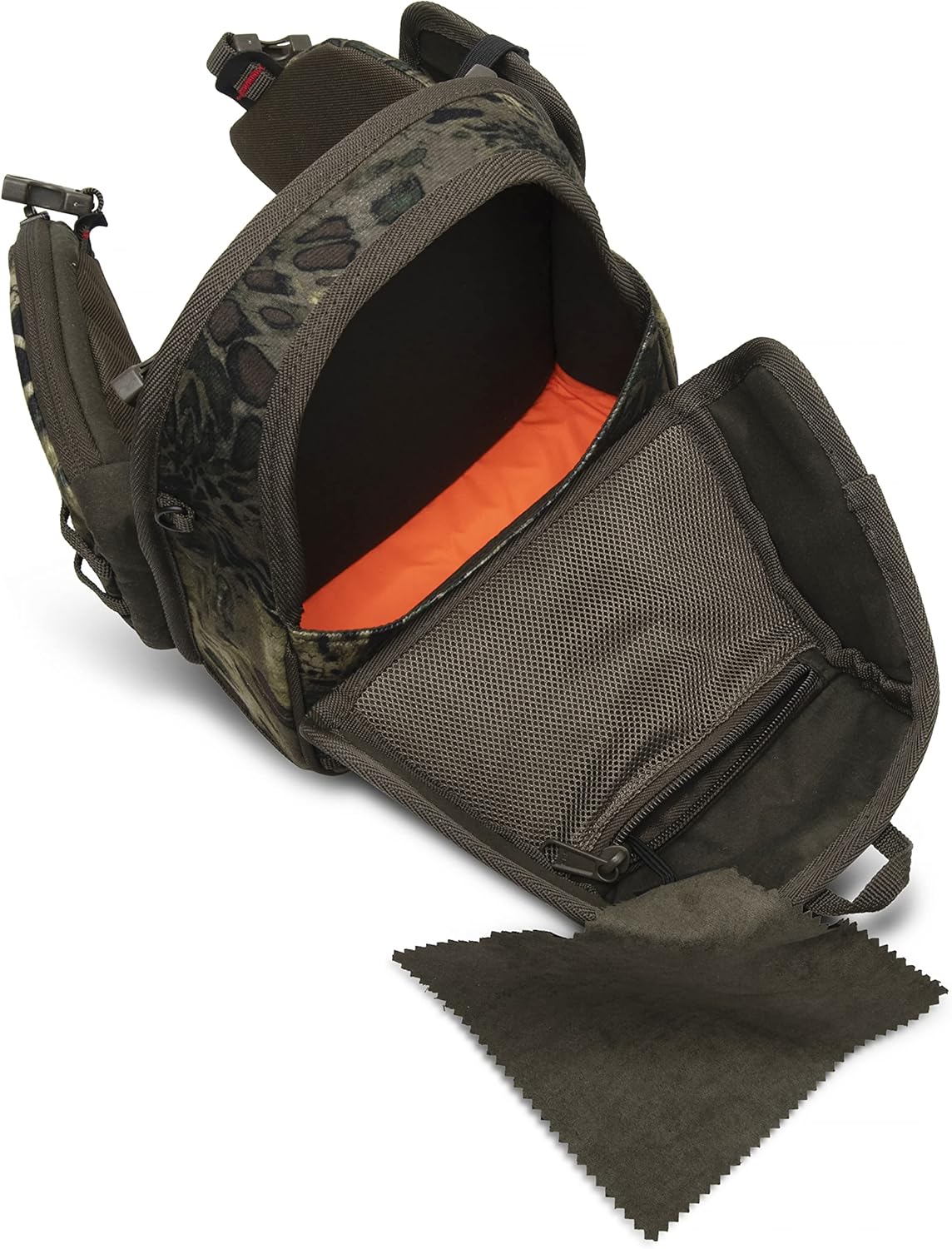 Waterproof Woodlands Camo Binocular Chest Pack with Rangefinder Pouch M6438
