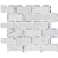 Polished Marble Mesh-Mounted Mosaic Tile L593