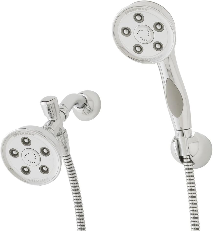 Polished Chrome Handheld Shower and Shower Head Combo Y634
