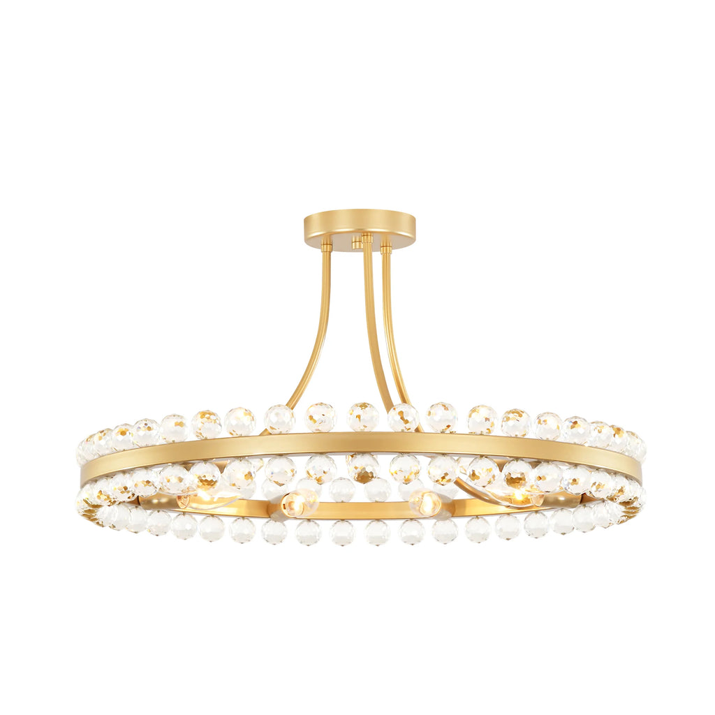 9-Light Dimmable Crystal Chandelier U45643