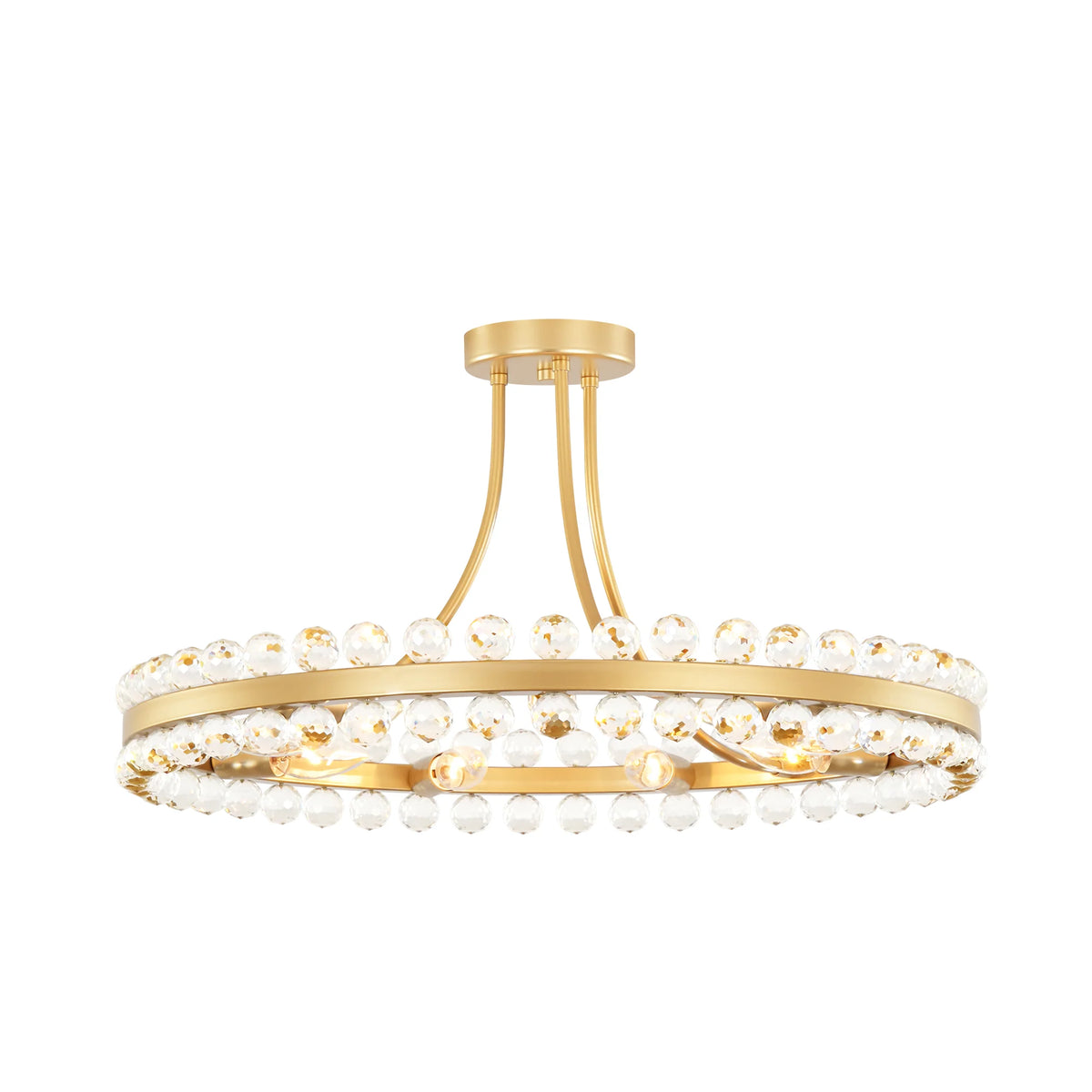 9-Light Dimmable Crystal Chandelier U45643