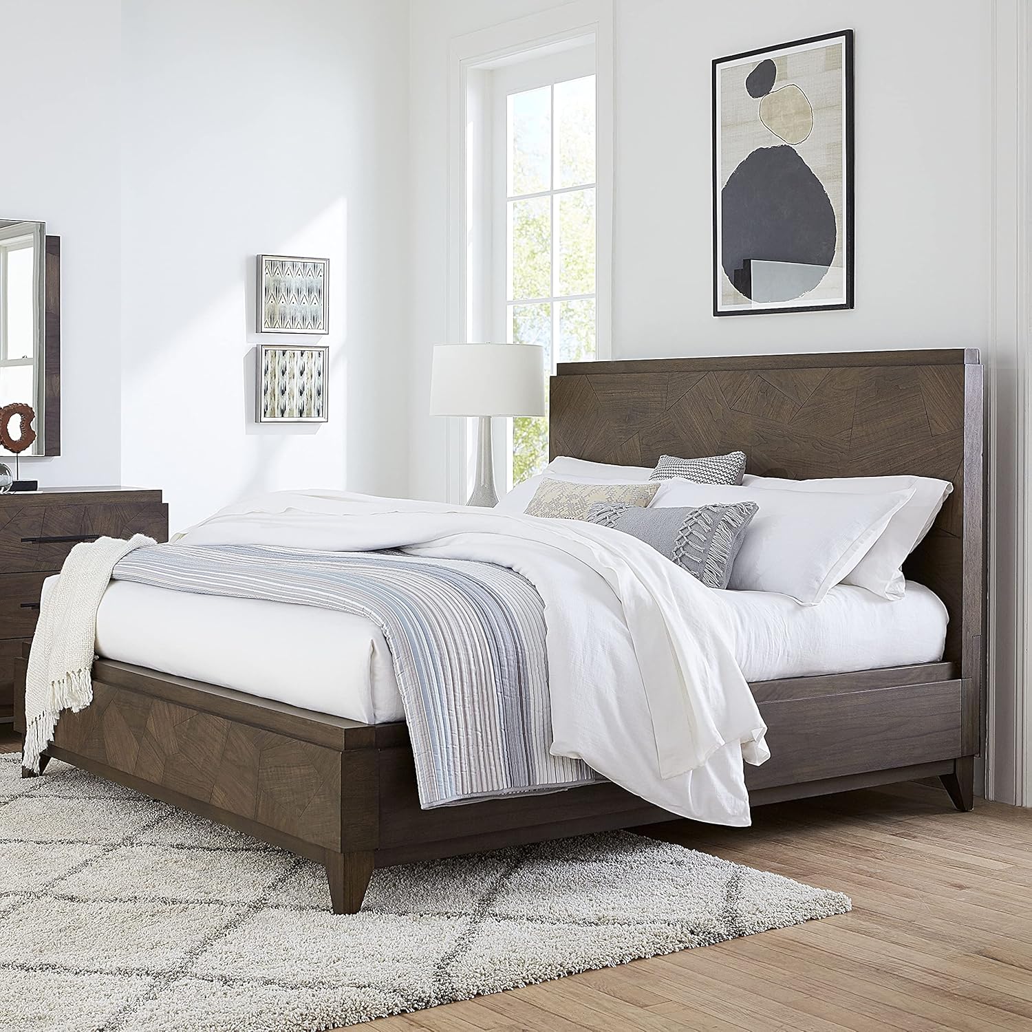 Solid Wood Bed California King B7923