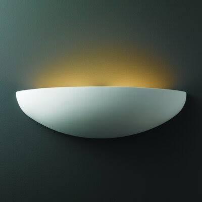 1-Light Half Moon Carrara Marble M68064