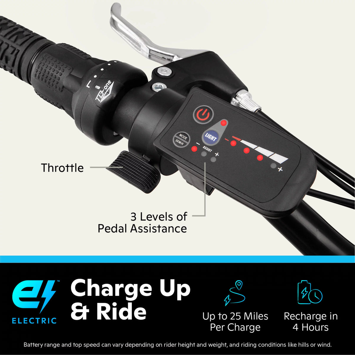 Wine 26-in. Electric Mountain Bike P97519