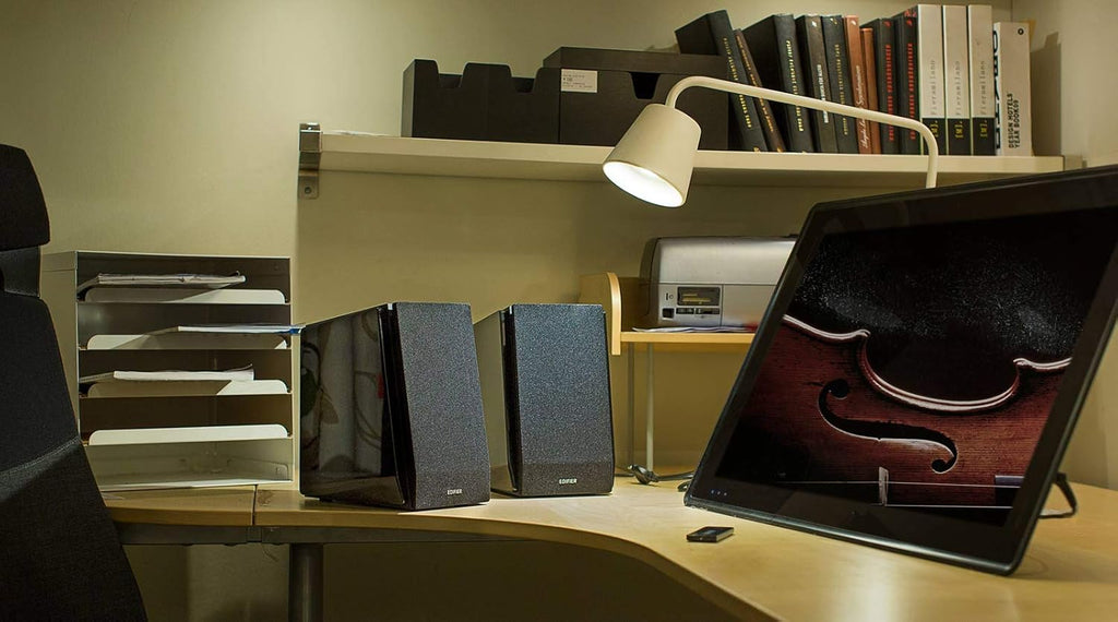 Active Bookshelf Speakers with Bluetooth and Optical Input G2781