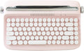 Baby Pink Wireless Bluetooth Typewriter Keyboard Pack of 2 M6772