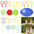 28Pcs Bubble Wands Set Soap Bubble Maker Sticks Tool Set Green O700