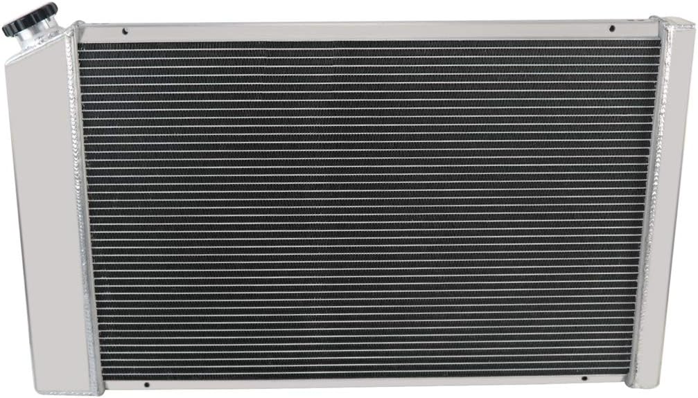 3 Row Aluminum Radiator with Fan Shroud and Thermostat Kit, 32 Overall Width X607