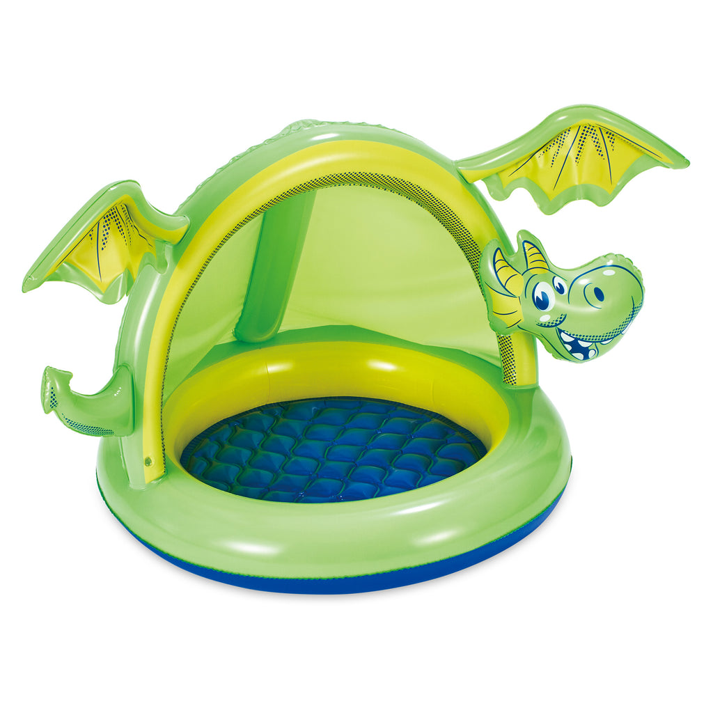 Inflatable Dragon Shade Pool, Cushioned Base, 51" x 40" x 32" K912