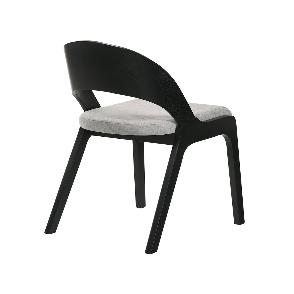 Fabric & Wood Accent Chairs, Set of 2 C6547