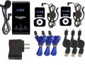 Wireless Microphone Tour Guide System Simultaneous Interpretation Equipment (1 Transmitter 2 Receivers) U32003