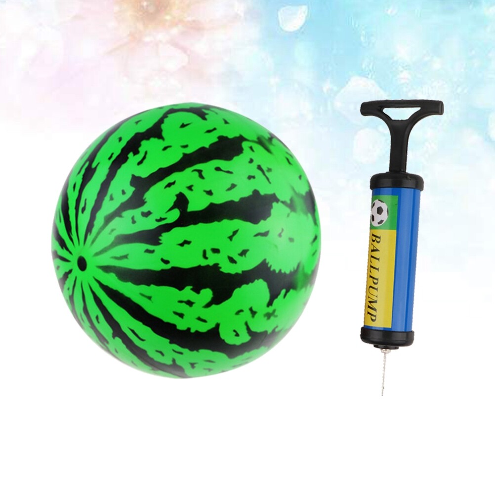 2Pcs 9 Inch Inflatable Bouncy Ball with Pump Kids Education Toys F2953