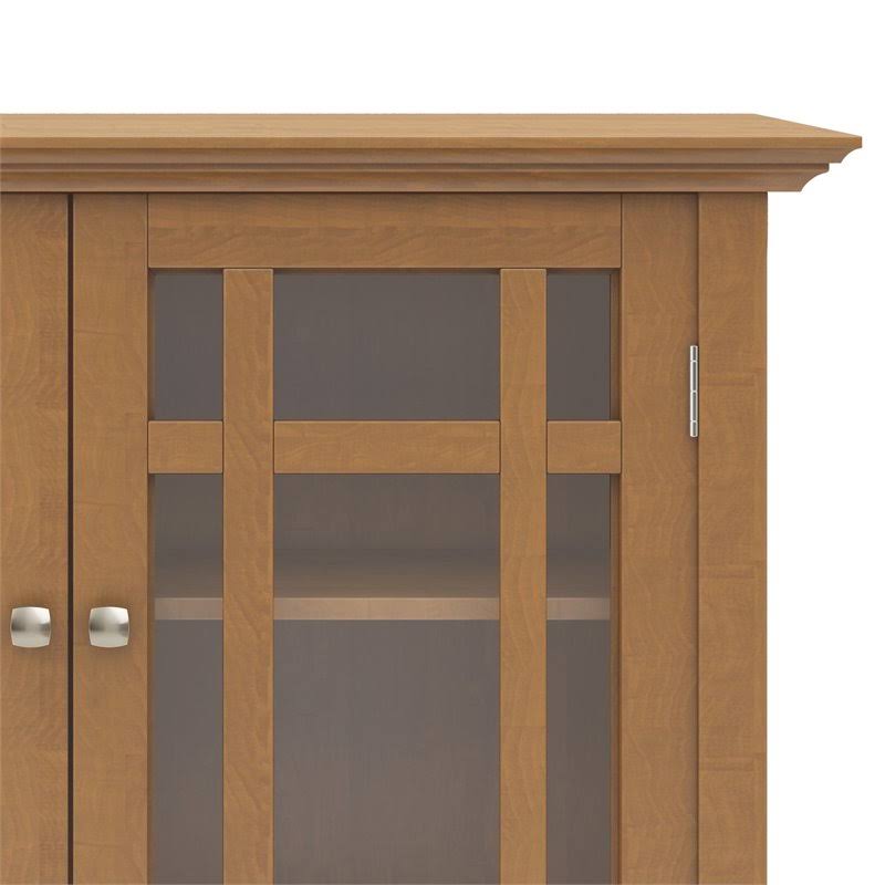 Solid Wood Medium Storage Cabinet in Light Golden Brown M9236