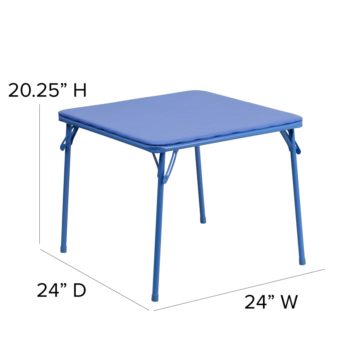 Blue 5-Piece Folding Table and Chair Set K92963