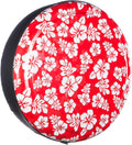 Red Hawaiian Print Rigid Tire Cover N10656