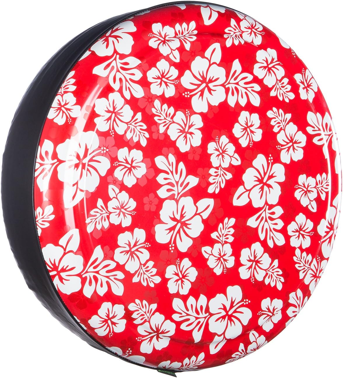 Red Hawaiian Print Rigid Tire Cover N10656
