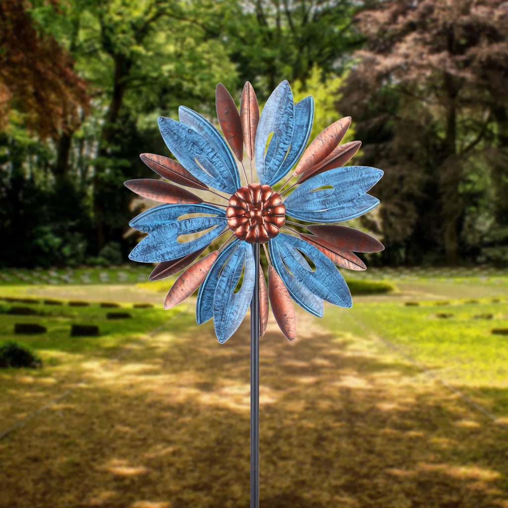 Metal Wind Spinner for Patio Lawn Garden Yard Art Decor Q131