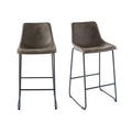 Metal Bar Stool Set, Gray M48846