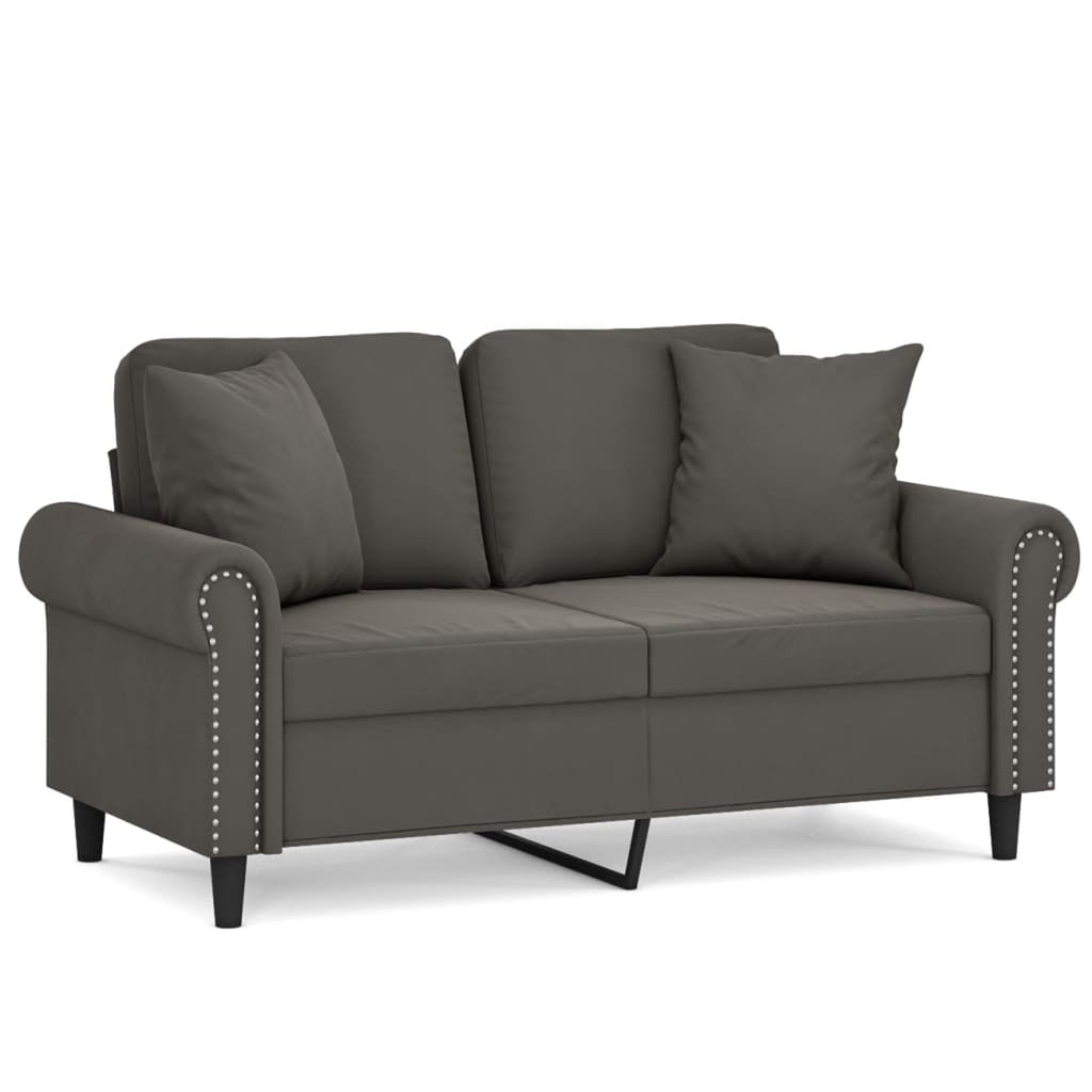 2-Seater Sofa Dark Gray 47.2" Q38482