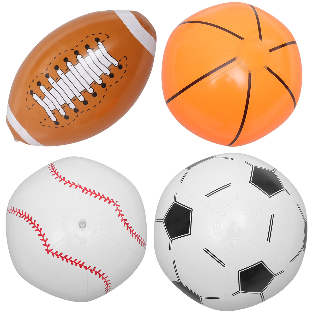 4 Pcs Inflatable Beach Ball Children’s Toys E276