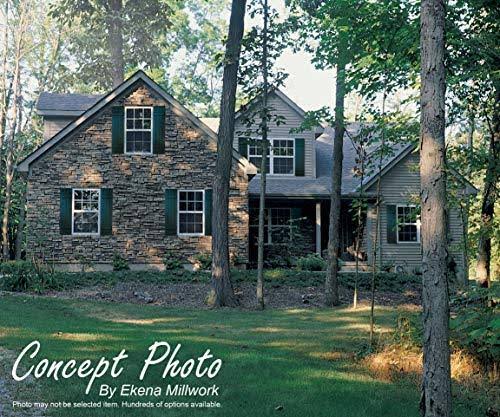 White Composite Board-n-Batten Shutters, Per Pair U7250