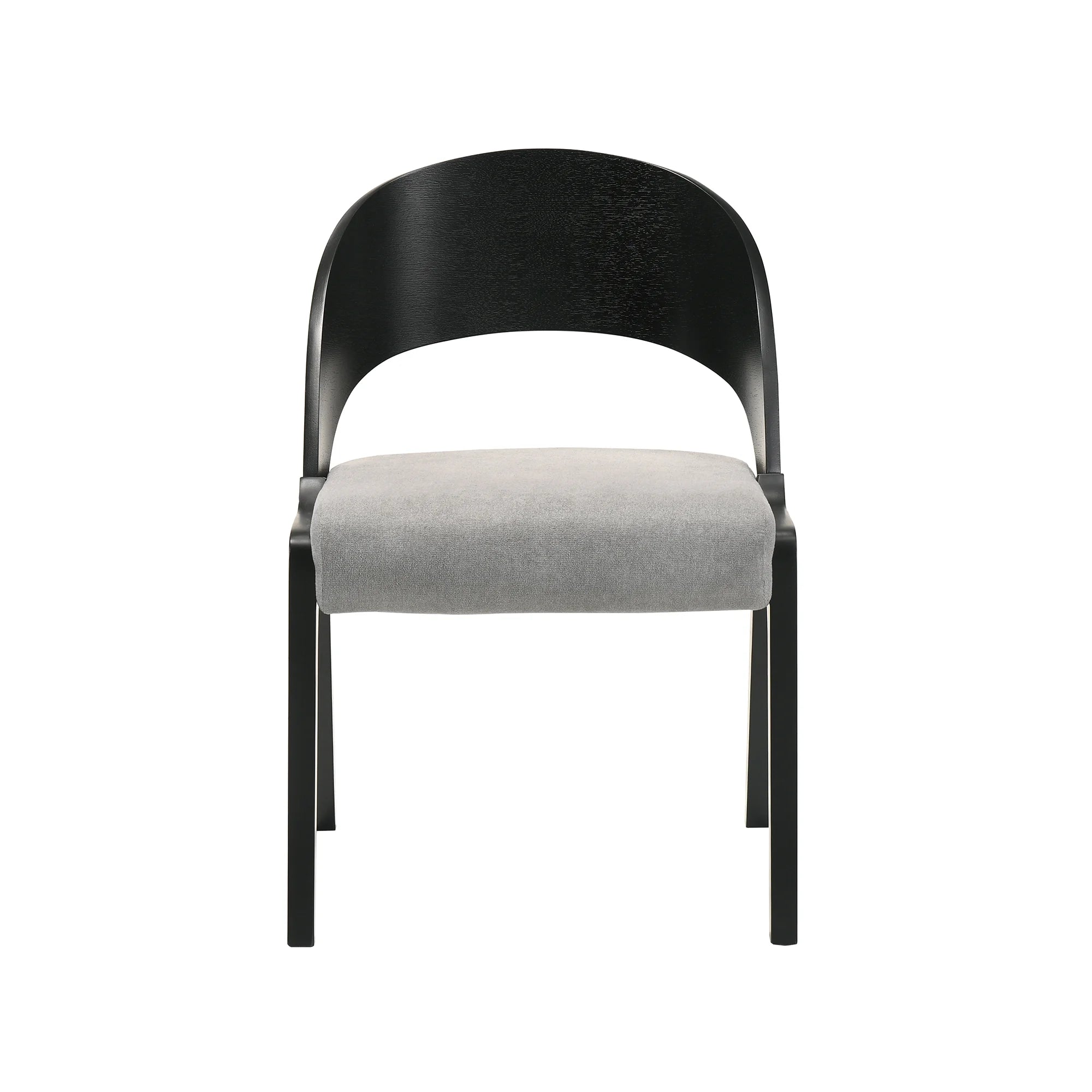Fabric & Wood Accent Chairs, Set of 2 C6547