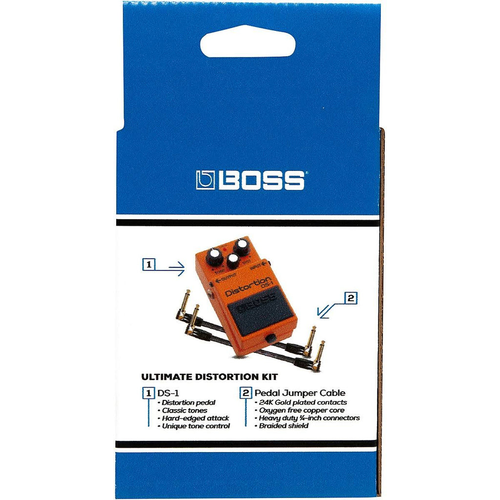 DS-1 Distortion Effects Pedal with Two 6-Inch Jumper Cable G215
