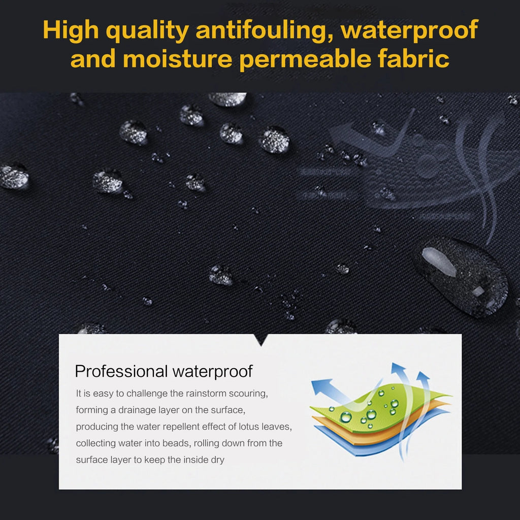 High Visibility Reflective Waterproof Raincoat Suits Rain Gear Motorcycle Cycling Rain Poncho Jacket Hooded Rainwear Four Season XXL A531