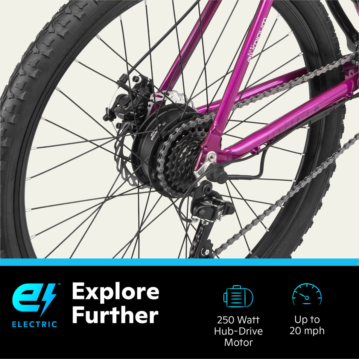 Wine 26-in. Electric Mountain Bike P97519