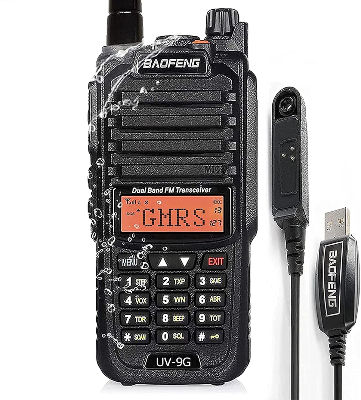 GMRS Radio Waterproof IP67 Dual Band Handheld X97172