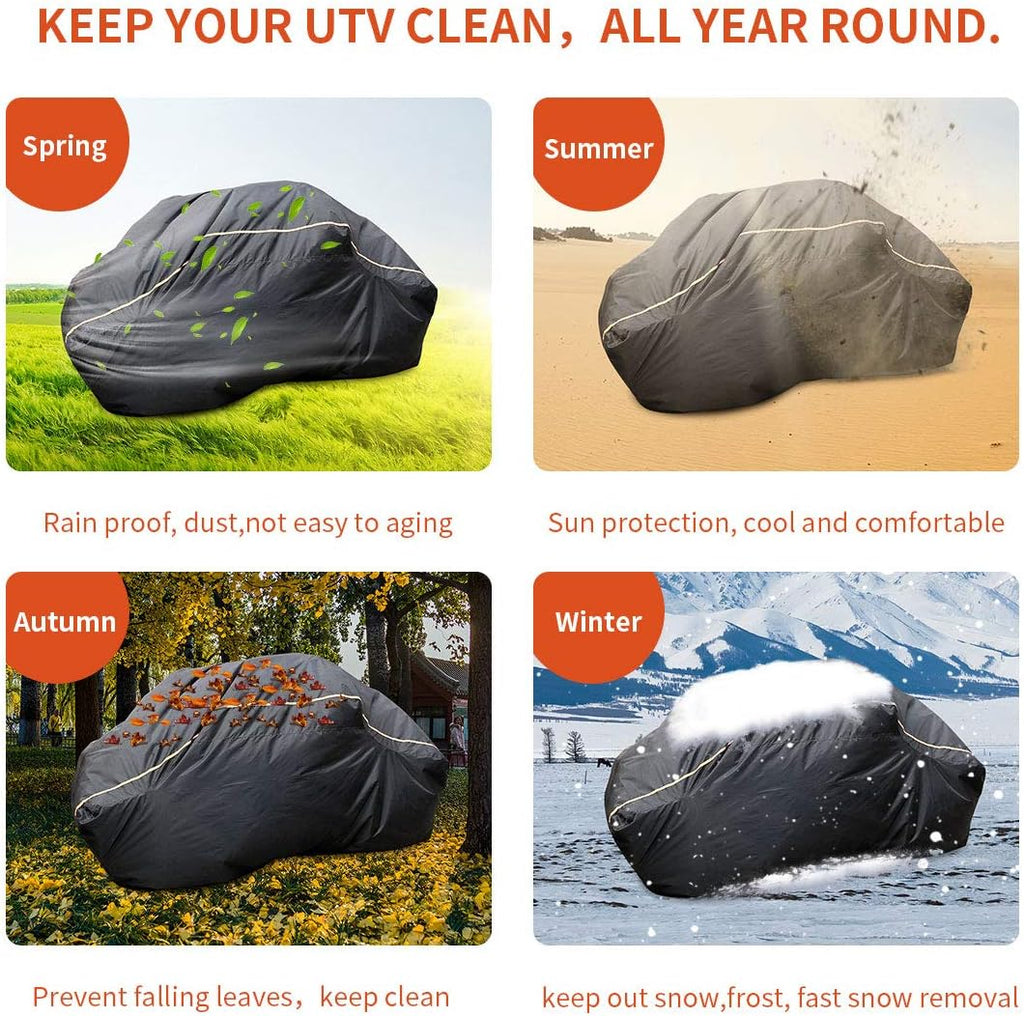 Waterproof UTV Covers Pack of 2 with Reflective Strip I154