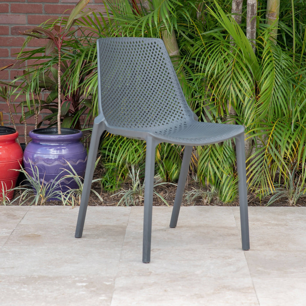 3 Piece White Round Folding Table Patio Dining Set J285