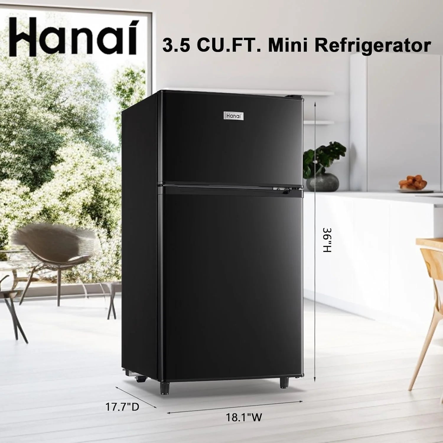 Compact Refrigerator 3.5 Cu. Ft, 2 Door N216765