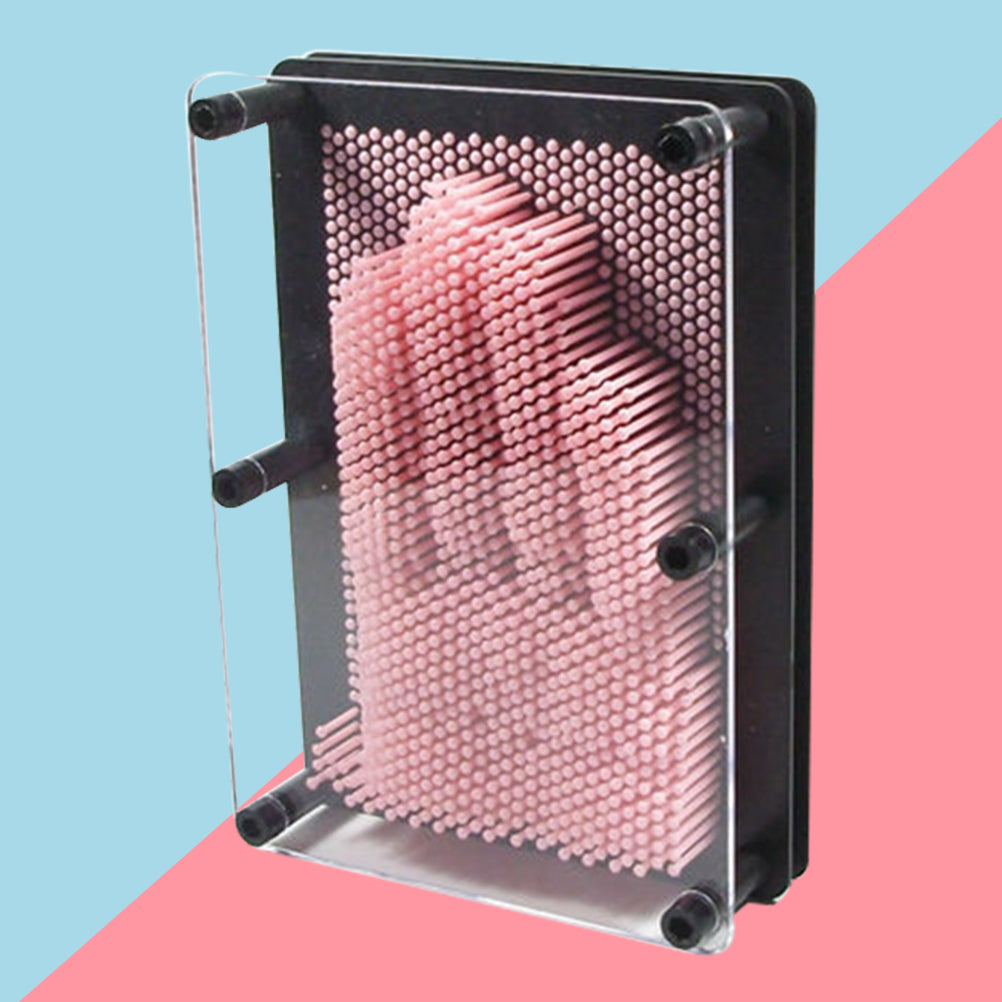 Medium Size Pink 3-Dimensional Pin Art Board Toy E8882